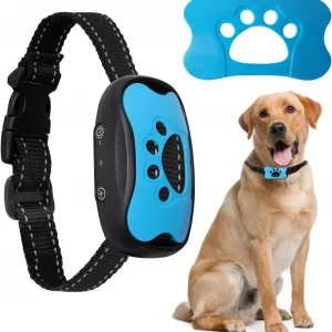 USB Rechargeable Anti Bark Dog Collar – Ultrasonic & Vibration Bark Control Training Device for Pets
