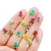 100Pcs Mini Shiny Rose Resin Cabochons – Flat Back 7x11mm DIY Scrapbooking - Image 7