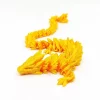 1Pc 3D Printed Gemstone Dragon Figurine-Iridescent Plastic Desk Decor Perfect Gift for Christmas - Image 13