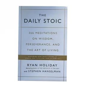 The Daily Stoic by Ryan Holiday 366 Meditations on Wisdom Perseverance and the Art of Living Book Libros
