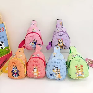 Bluey And Bingo Anime Figure Printing Cartoon Backpack Birthday Gift