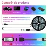 USB LED RGB Strip Lights PC TV Backlight Touch Control Support Tuya App 5050 Music - Image 3