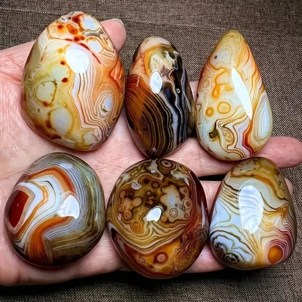 Natural Silk Agate Raw Stone Pebble for Jewelry, Crafts & Decor