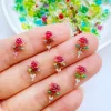 100Pcs Mini Shiny Rose Resin Cabochons – Flat Back 7x11mm DIY Scrapbooking - Image 4
