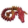 1Pc 3D Printed Gemstone Dragon Figurine-Iridescent Plastic Desk Decor Perfect Gift for Christmas - Image 11
