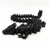 1Pc 3D Printed Gemstone Dragon Figurine-Iridescent Plastic Desk Decor Perfect Gift for Christmas - Image 12