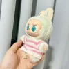 Labubu V1 V2 Party Sweater Outfit – Pink & White Striped Cup Clothing for 17cm Dolls - Image 6