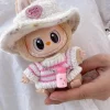 Labubu V1 V2 Party Sweater Outfit – Pink & White Striped Cup Clothing for 17cm Dolls - Image 2