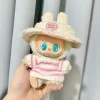Labubu V1 V2 Party Sweater Outfit – Pink & White Striped Cup Clothing for 17cm Dolls - Image 12